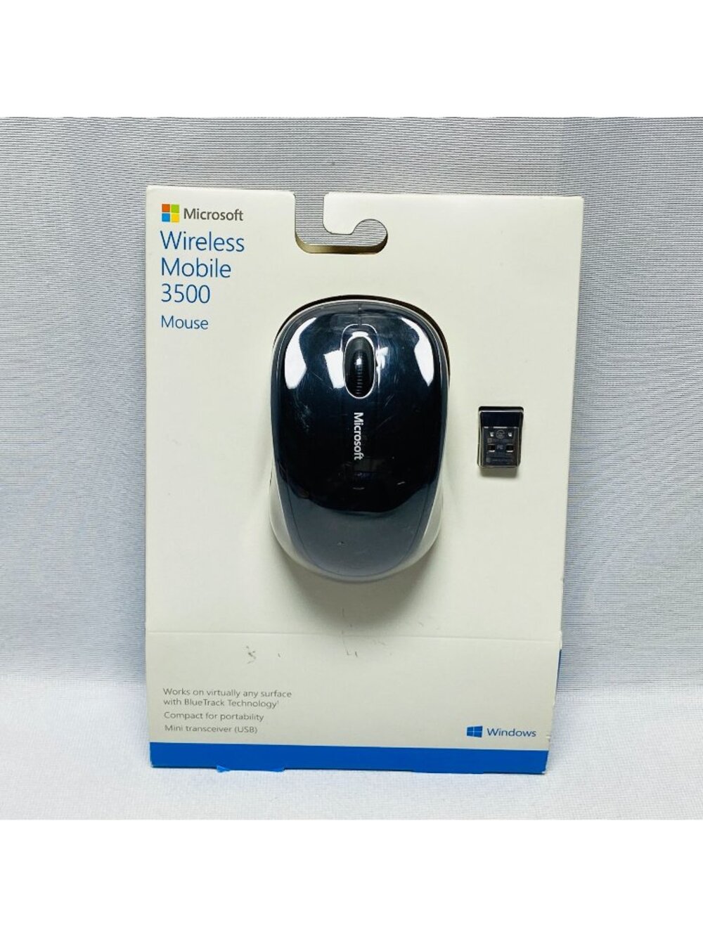 Microsoft Wireless Mobile 3500 Mouse Black BlueTrack Wireless USB Compact NEW